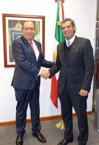  Rubén Moreira se reunió con Enrique Ochoa Reza, Director General de la Comisión Federal de Electricidad (CFE). (Twitter)