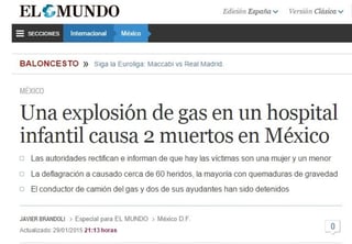 El diario 'El Mundo', asegura que se trata de una tragedia e informa de lo que llama 'desgarradoras historias' tras el suceso.  (Twitter)