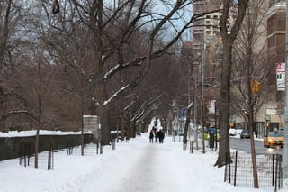Viento ártico. Nueva York registró ayer temperaturas bajo cero, no vistas en varias décadas. 