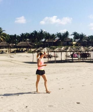 Sharapova ya disfruta México