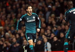 Eden Hazard anotó el tanto del triunfo del Chelsea. (EFE)