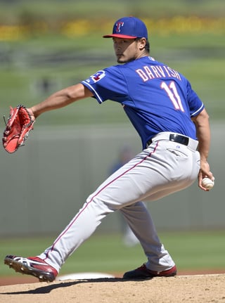 Yu Darvish, de los Rangers. (AP)