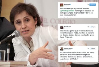 Famosos se expresaron en las redes sociales tras la salida de Carmen Aristegui de MVS. 
