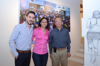 Sergio Avilés, Nydia Rocha y Luis Rey Delgado.