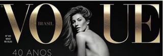 La modelo impacta en la portada de Vogue Brasil. (INSTAGRAM) 