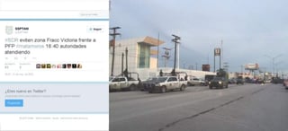 Con diferencia de cinco minutos, dos instalaciones federales fueron atacadas en Matamoros, Tamaulipas. (TWITTER)