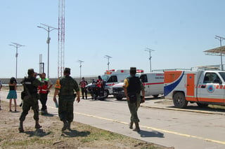 Simulacro. Para evaluar los protocolos de seguridad, Petróleos Mexicanos realiza simulacros en sus instalaciones. (MARY VÁZQUEZ)
