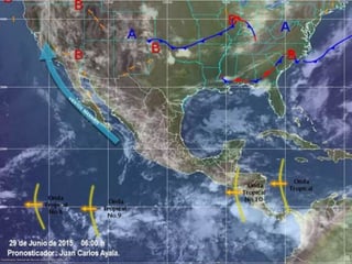 Para Coahuila se esperan lluvias, al igual que en Baja California Sur y Tlaxcala.