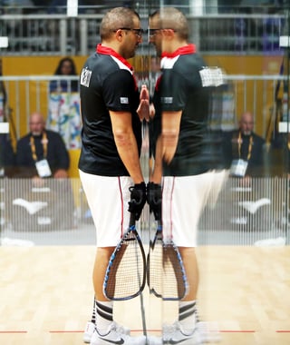 Beltrán se mostró decepcionado por no conseguir el oro en singles de racquetbol. (NOTIMEX)