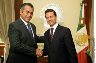 En Los Pinos. El candidato ganador de los recientes comicios visita a Peña Nieto.