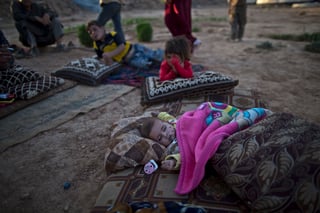 Instalaciones. Un niño sirio en Jordania duerme una siesta en un campo de refugiados en Jordania.
