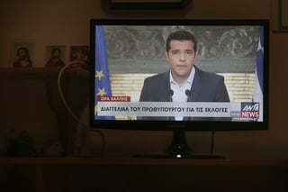 El primer ministro señaló que ahora el pueblo griego deberá decidir con su voto “quién debe conducir a Grecia al camino difícil, pero con la esperanza que se abre” y qué fuerza política “negociará mejor la reducción de la deuda”. (AP)