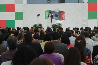 Informe. La Velaria de la Expo Feria se llenó por completo durante el mensaje a la ciudadanía. 