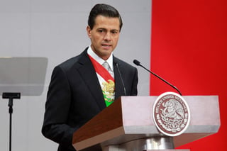 Peña Nieto dirige un mensaje por su Tercer Informe de Gobierno. (NOTIMEX)