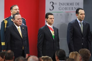 El presidente Enrique Peña Nieto destacó la reducción de la violencia durante su Tercer Informe de Gobierno. (Notimex)