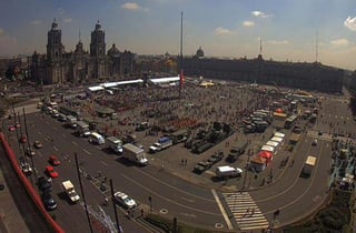 En la ciudad de México participaron alrededor de 6 millones de personas, 16 inmuebles, una fuerza de 13 mil elementos federales y 25 servidores públicos y locales.(TWITTER)
