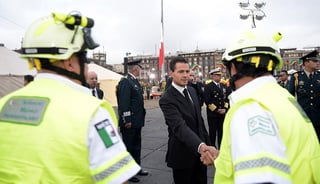 Recuerdo. El presidente Peña Nieto rindió tributo a las víctimas del terremoto de 1985.