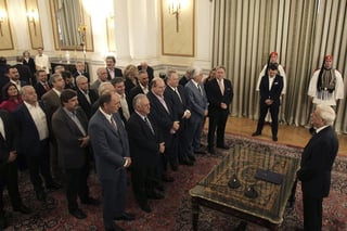 La ceremonia de juramentación se llevó acabó en el Palacio Presidencial ante el mandatario de la República Helénica, Prokopis Pavlopoulos. (EFE)