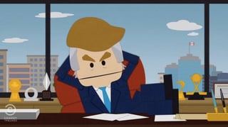 La nunca políticamente correcta “South Park” mostró a Donald Trump siendo abusado sexualmente hasta la muerte por un personaje de la serie. (IMAGEN TOMADA DEL VIDEO)