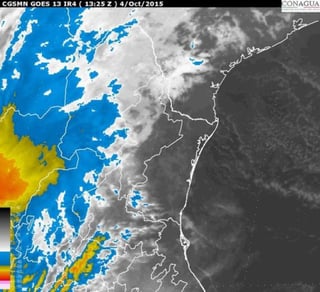 Una zona de inestabilidad generada por los remanentes de “Marty”, los cuales se ubicaran frente a las costas de Sinaloa, mantendrán potencial de lluvias de menor intensidad en Coahuila. (ESPECIAL)
