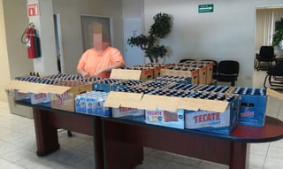 Elementos de la Policía del Estado lograron el aseguramiento de más de 3 mil 937 litros de cerveza correspondientes a 6 mil 383 unidades.