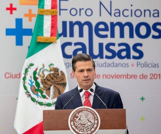 Desacuerdo. El presidente Peña Nieto dijo no estar de acuerdo con la legalización.