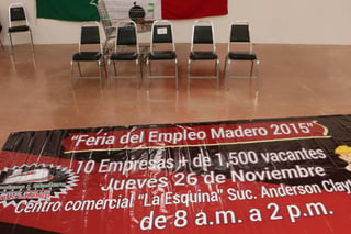 Feria. Hoy se llevará a cabo una feria del empleo en Francisco I. Madero. (EL SIGLO DE TORREÓN)