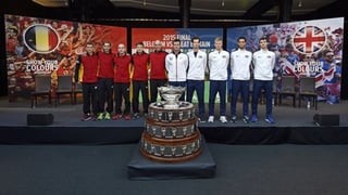 Tenistas belgas y británicos se enfrascarán en una intensa batalla por la gloria de la Copa Davis. (TWITTER)