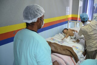 Diagnóstico. Los tumores de Hugo Yamil  de 2 años, son malignos, la familia pide ayuda. (ARCHIVO)