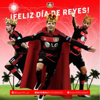 El Bayer Leverkusen vistió de rey mago a Javier Hernández.