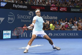 Roger Federer busca ganar Brisbane por segundo año consecutivo. (EFE)