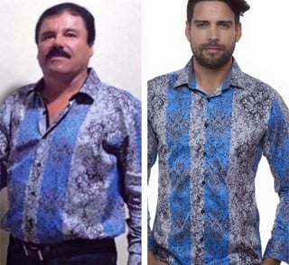 La marca de ropa 'Barabas', a través de su sitio de internet, ofrece una camisa similar a la que usó Guzmán Loera en la fotografía donde aparece junto al actor estadounidense. (ESPECIAL)
