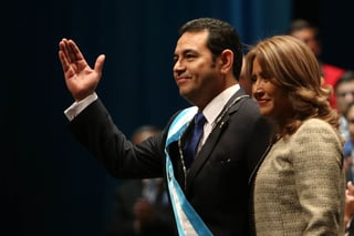 'Una nueva Guatemala es posible y vale la pena', enfatizó Morales durante su primer discurso como presidente. (EFE)