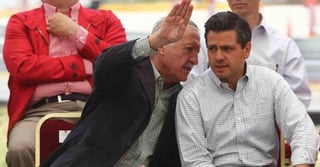 Relación. José Andrés de Oteyza de OHL y Enrique Peña Nieto en abril de 2011. 