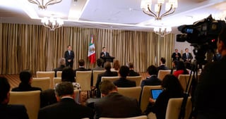 Comercial. En la imagen se observa a Peña Nieto cuando informó sobre los acuerdos con Arabia. (ARCHIVO)