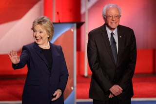 Enfrentamiento. Los demócratas, Hillary Clinton y Barnie Sanders resultaron empatados en la elección de Iowa y se volverán a enfrentar en New Hampshire. (AP)