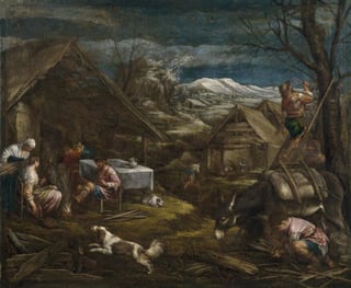 Invierno, de Jacopo Bassano forma parte actualmente de la colección del Museo del Prado.