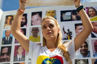 Tintori se encuentra en este país para pedir la excarcelación de los presos políticos en el país Sudamericano. (ARCHIVO) 