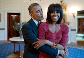 Enamorado. El presidente de Estados Unidos, Barack Obama, ha demostrado su amor y admiración a su esposa Michelle.