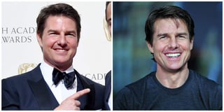 El rostro de Tom Cruise lució muy hinchado, posiblemente por algún retoque estético. (ARCHIVO) 