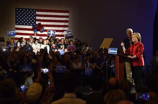 Otra victoria. Clinton agradeció el duro trabajo de su equipo de campaña en ese estado y el apoyo de sus simpatizantes.
