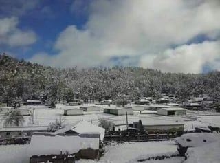 Se registra nevada en municipio de San Dimas. (TWITTER)
