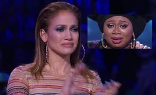 Se identifica. La cantante Jennifer López se contagió de las emociones de una de las participantes del programa.