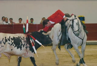 Las ingeniosas y arriesgadas suertes a caballo que realiza Pablo Hermoso de Mendoza siguen siendo un espectáculo invaluable. (Archivo)