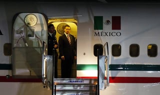 Peña Nieto llegó la madrugada de este viernes a la Ciudad de México. (ARCHIVO)