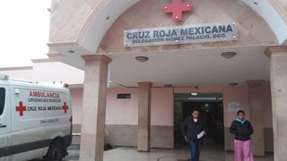 Herido. El afectado fue ingresado al puesto de socorros de Cruz Roja de Gómez Palacio. (ARCHIVO)