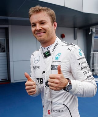 El alemán Nico Rosberg saldrá en la posición de privilegio en el Gran Premio de Rusia. (AP)