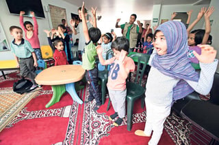 Herencia. Cada domingo, niños de diferentes edades se reúnen en el Centro Educativo de la Comunidad Musulmana. 