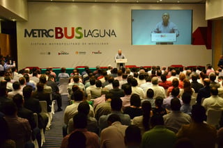 Ayer fue presentado el proyecto del Metrobús Laguna. (FERNANDO COMPEÁN)