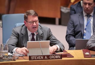 Crown realizó sus comentarios en una sesión abierta del Consejo de Seguridad que busca contrarrestar los discursos del terrorismo. (AP)